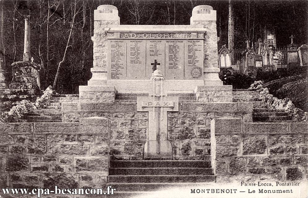 MONTBENOIT - Le Monument